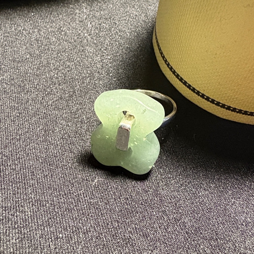 Tous Silver Ring with Green Stone - Picture 2 of 7